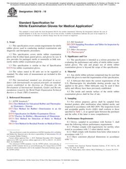 standard specification for nitrile examination gloves for medical application